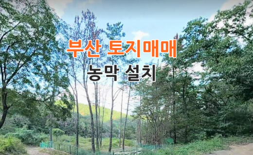 부산 토지매매 땅매매-부산 기장 캠핑 힐링 자연인부지 농막설치 토지매매 5도2촌 4도3촌